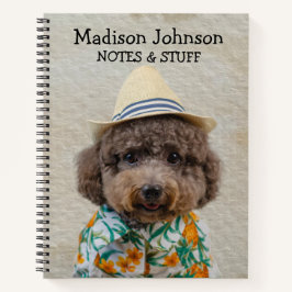 Zurück zum Spielzeug-Poodle-Notebook Notizbuch