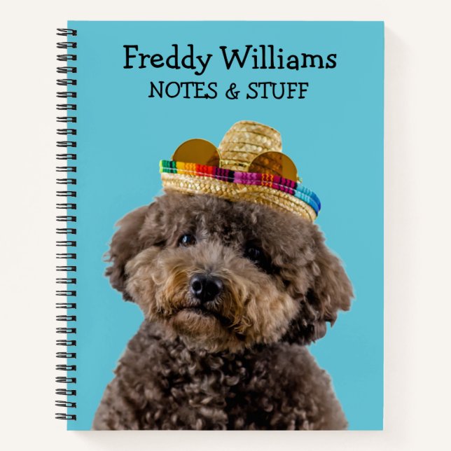 Zurück zum Spielzeug-Poodle-Notebook Notizbuch (Vorderseite)