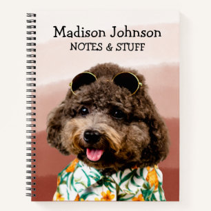 Zurück zum Spielzeug-Poodle-Notebook Notizbuch