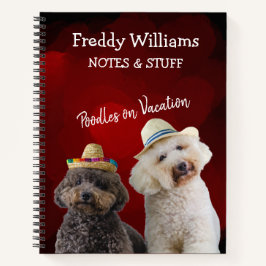 Zurück zum Spielzeug-Poodle-Notebook Notizbuch