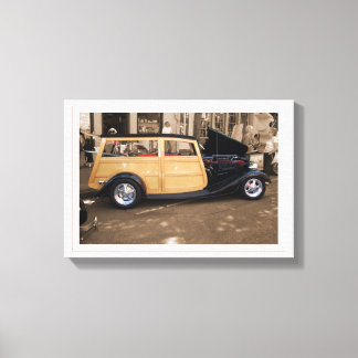 Zurück zum Strand (mit Grenze) Leinwanddruck