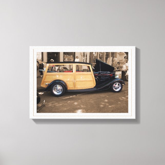 Zurück zum Strand (mit Grenze) Leinwanddruck (Vorderseite)