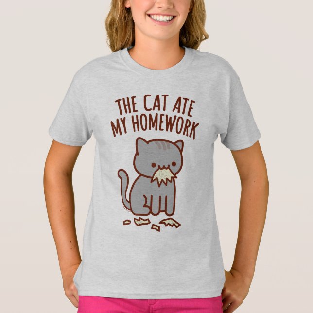 Zurück zum T - Shirt der Schule - "DIE KATZE MEINE (Vorderseite)