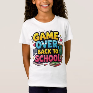 Zurück zum T - Shirt der Schule Funny Gamer