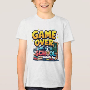 Zurück zum T - Shirt der Schule   Funny Gamer Sch