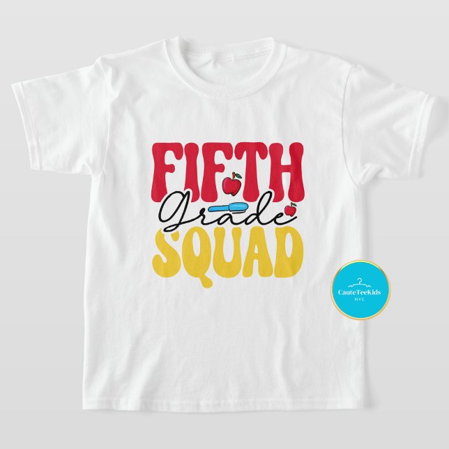 Zurück zum T-Shirt in der Schule | Fünfter Squad-T (Von Creator hochgeladen)