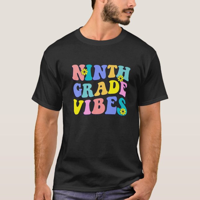 Zurück zur 9. Klasse Vibes Studentenlehrer R T-Shirt (Vorderseite)