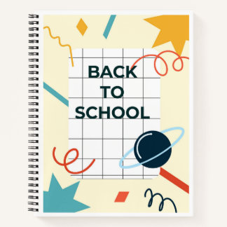 Zurück zur Abstrakten Notebook-Abdeckung der Schul Notizbuch