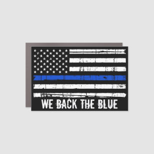 Zurück zur Blue American Flag Police Thin Blue Lin Auto Magnet
