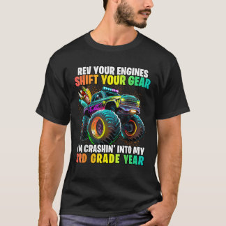 Zurück zur dritten Klasse Monster Truck Erster Tag T-Shirt