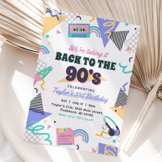 Zurück zur Einladung zum Geburtstag der 90er Jahre