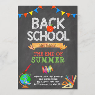 Zurück zur Einladung zum Schulchalkboard