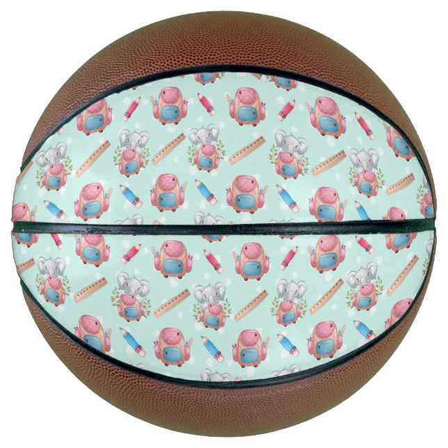 Zurück zur Elefantenwelt Basketball (Vorderseite)