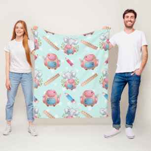 Zurück zur Elefantenwelt Fleecedecke