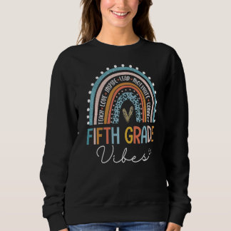 Zurück zur fünften Klasse des Regenbogenlehrers Sweatshirt
