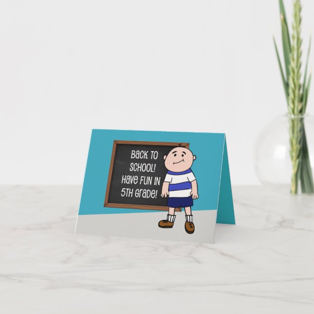 Zurück zur fünften Klasse Karte (Vorderseite)