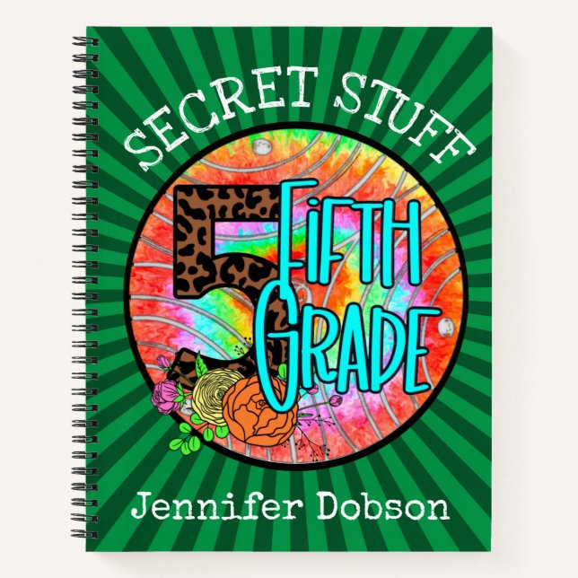 Zurück zur fünften Schulklasse Notizbuch (Vorderseite)