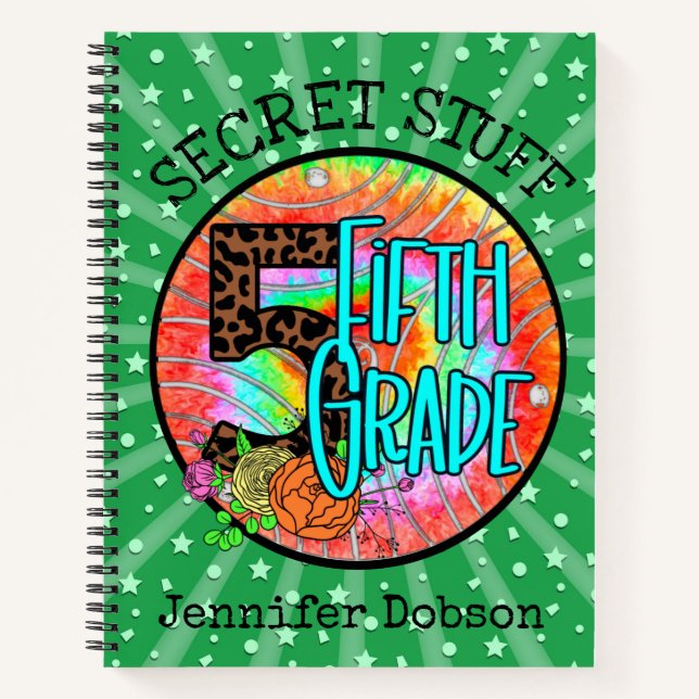 Zurück zur fünften Schulklasse Notizbuch (Vorderseite)