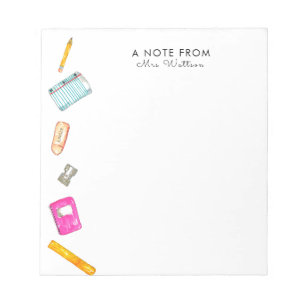 Zurück zur Geschenkidee für Lehrer Notizblock