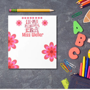 Zurück zur Hauptzeit personalisiert Notizblock