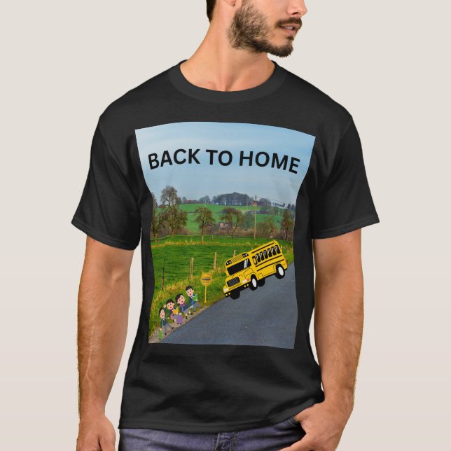 ZURÜCK ZUR HEIMSCHULE BUS T-Shirt (Vorderseite)