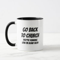 Zurück zur Kirche — Sie laufen schlecht auf Blind