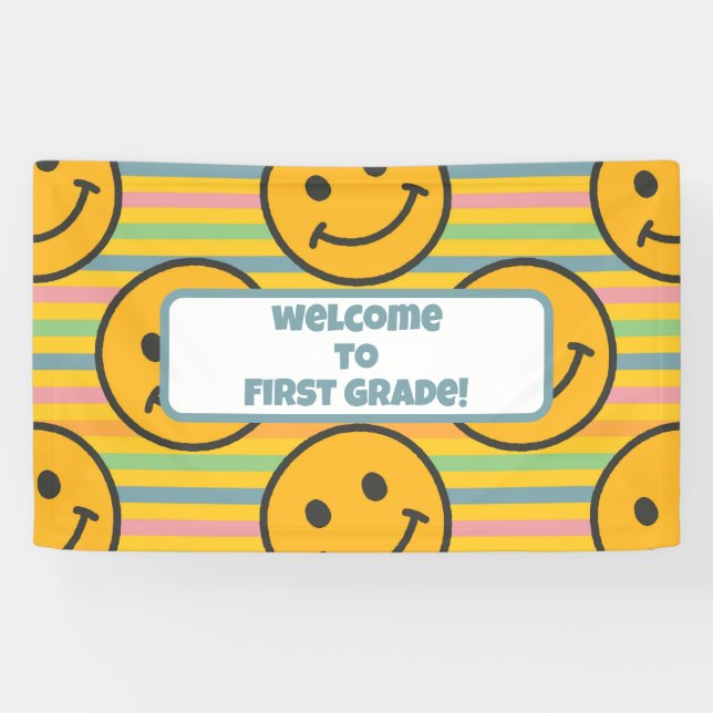 Zurück zur Klassenlehrerin Boho Retro Banner (Horizontal)