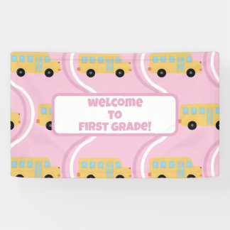 Zurück zur Klassenlehrerin Boho Retro Banner