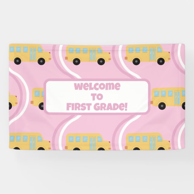 Zurück zur Klassenlehrerin Boho Retro Banner (Horizontal)