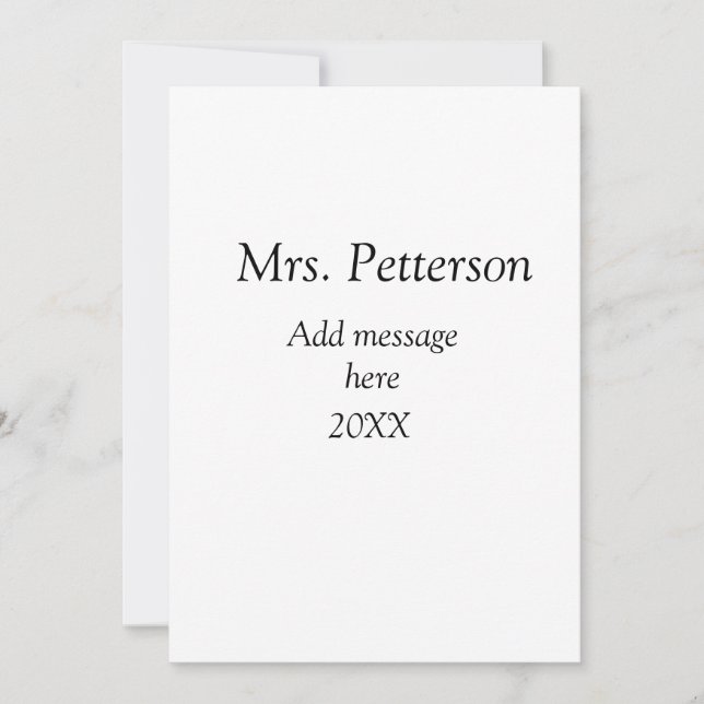 Zurück zur Lehrerbewertung Jahr für Jahr Einladung (Vorderseite)