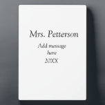 Zurück zur Lehrerbewertung Jahr für Jahr Fotoplatte<br><div class="desc">Entwurf</div>