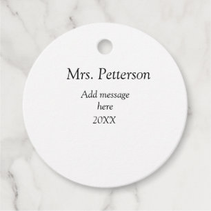 Zurück zur Lehrerbewertung Jahr für Jahr Geschenkanhänger