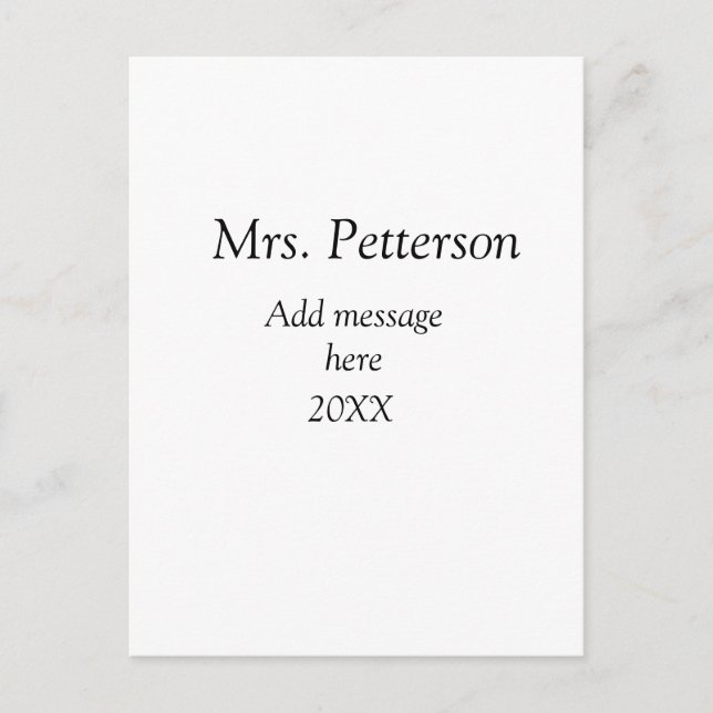 Zurück zur Lehrerbewertung Jahr für Jahr Postkarte (Vorderseite)