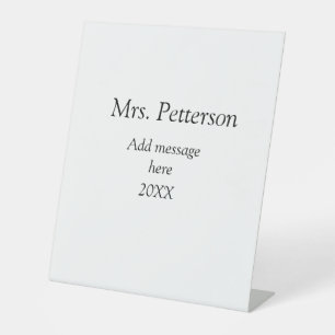 Zurück zur Lehrerbewertung Jahr für Jahr Sockelschild