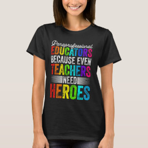 Zurück zur Lehrerin Paraprofessional Funny Educ T-Shirt