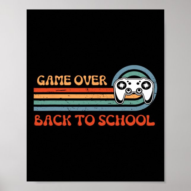 Zurück zur lustigen Schulspiel über Lehrer Schüler Poster (Vorne)