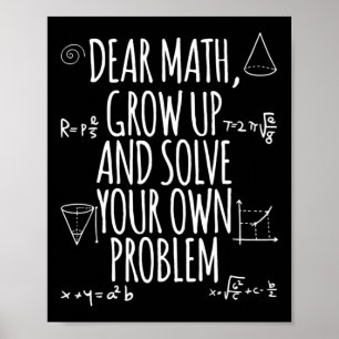 Zurück zur Mathematik in der Schule für Mädchen Ju Poster