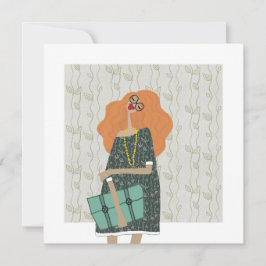 Zurück zur Mode-Illustration in der Schule Einladung