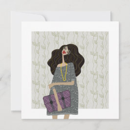 Zurück zur Mode-Illustration in der Schule Einladung