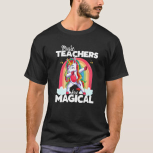 Zurück zur Musiklehrer-Truppe Einhorn Magisch Schu T-Shirt