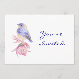 Zurück zur Natur, Bluebird, Bird, Birthday Party Einladung