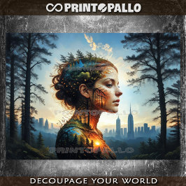 Zurück zur Natur: Frau Seidenpapier