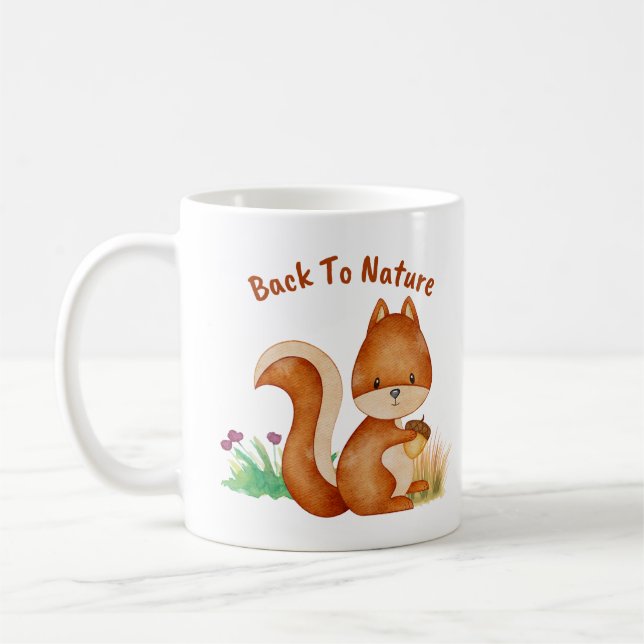 Zurück zur Natur Kaffeetasse (Links)