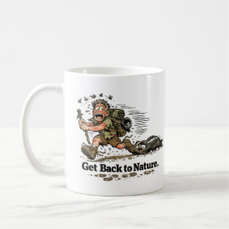 Zurück zur Natur lustiger Becher Kaffeetasse