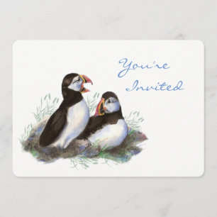 Zurück zur Nature Puffin Bird Birthday Party Einladung