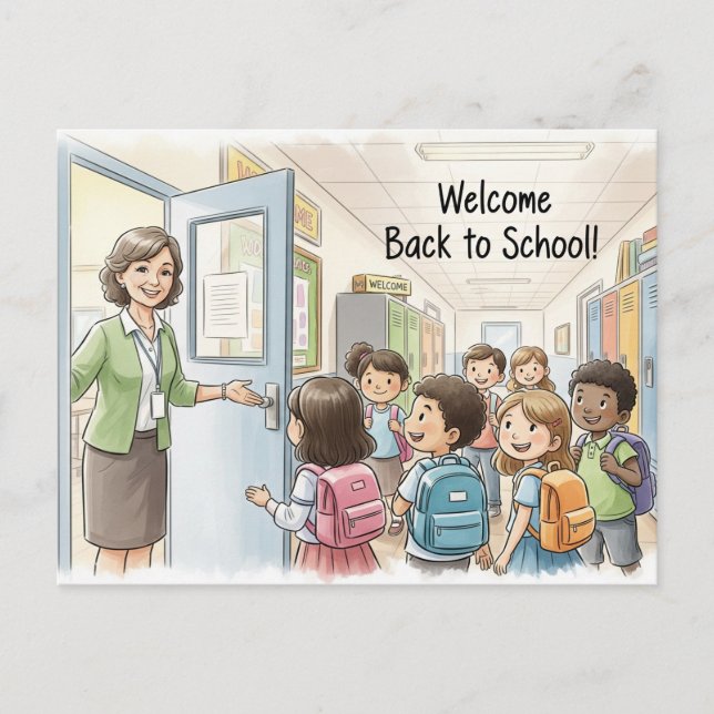 Zurück zur Postkarte der Schule (Vorderseite)