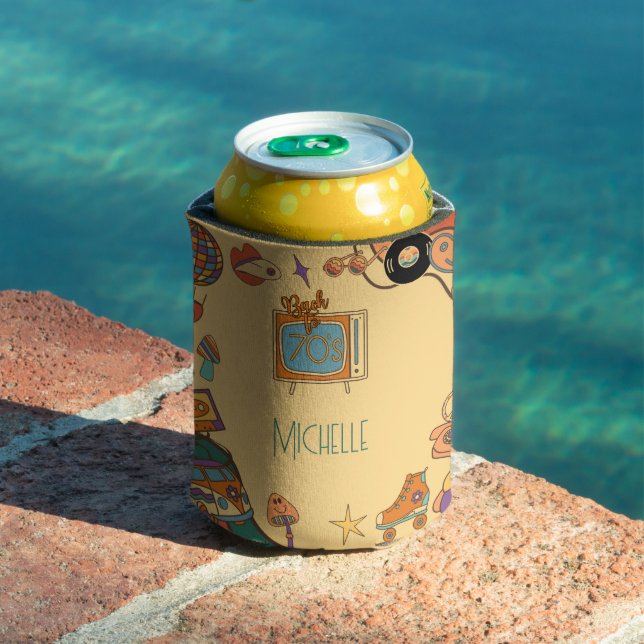 Zurück zur Retro-Groovy der 70er Jahre Dosenkühler (In Situ Pool)