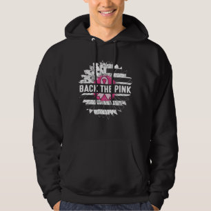 Zurück zur rosa Daisy-Blume Brustkrebs-Bewusstsein Hoodie