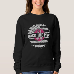 Zurück zur rosa Daisy-Blume Brustkrebs-Bewusstsein Sweatshirt