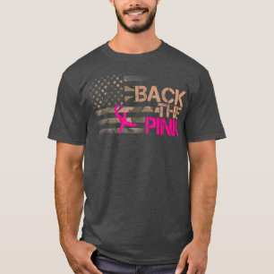 Zurück zur rosa Ribbon Camoue American Flag Breast T-Shirt